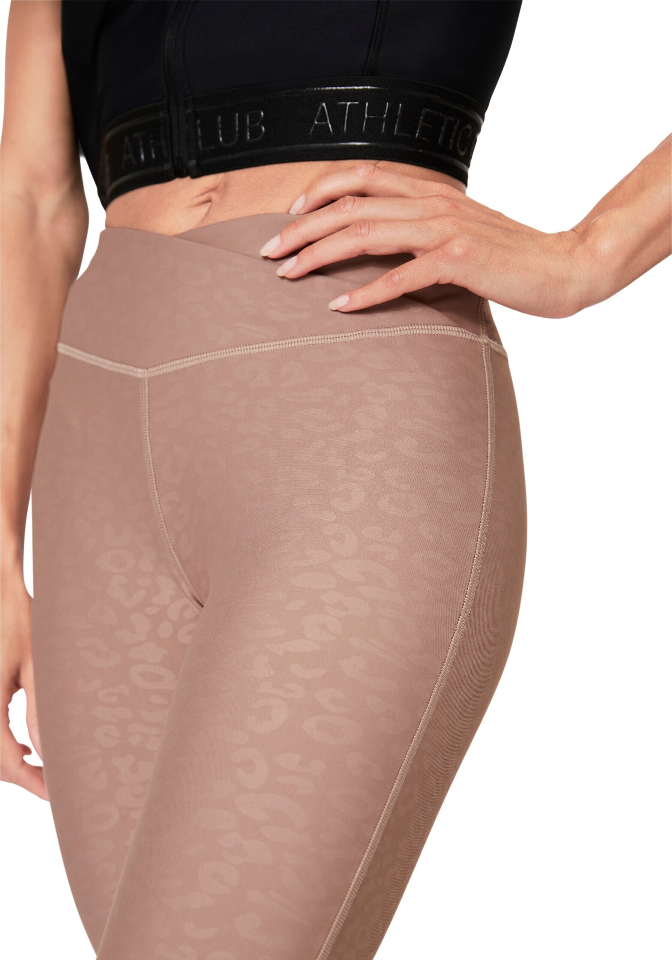 LASCANA ACTIVE Skinny Workout Pants in Brown