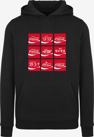 Merchcode Sweatshirt 'Coca Cola' in Zwart: voorkant