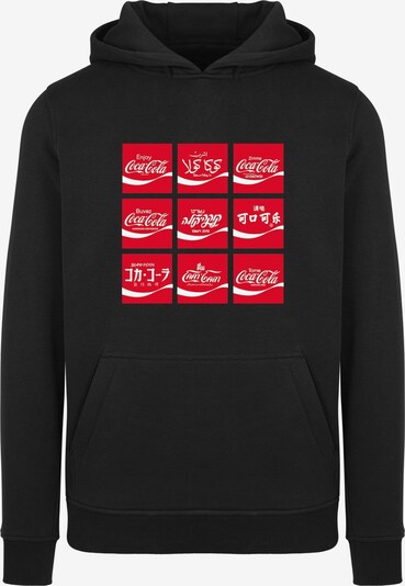 Merchcode Sweatshirt 'Coca Cola' in rot / schwarz / weiß, Produktansicht