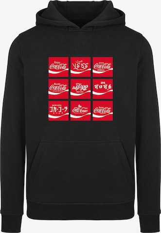 Merchcode Sweatshirt 'Coca Cola' in Black: front