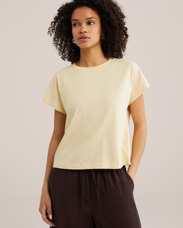 Tricou de la WE Fashion pe galben: față