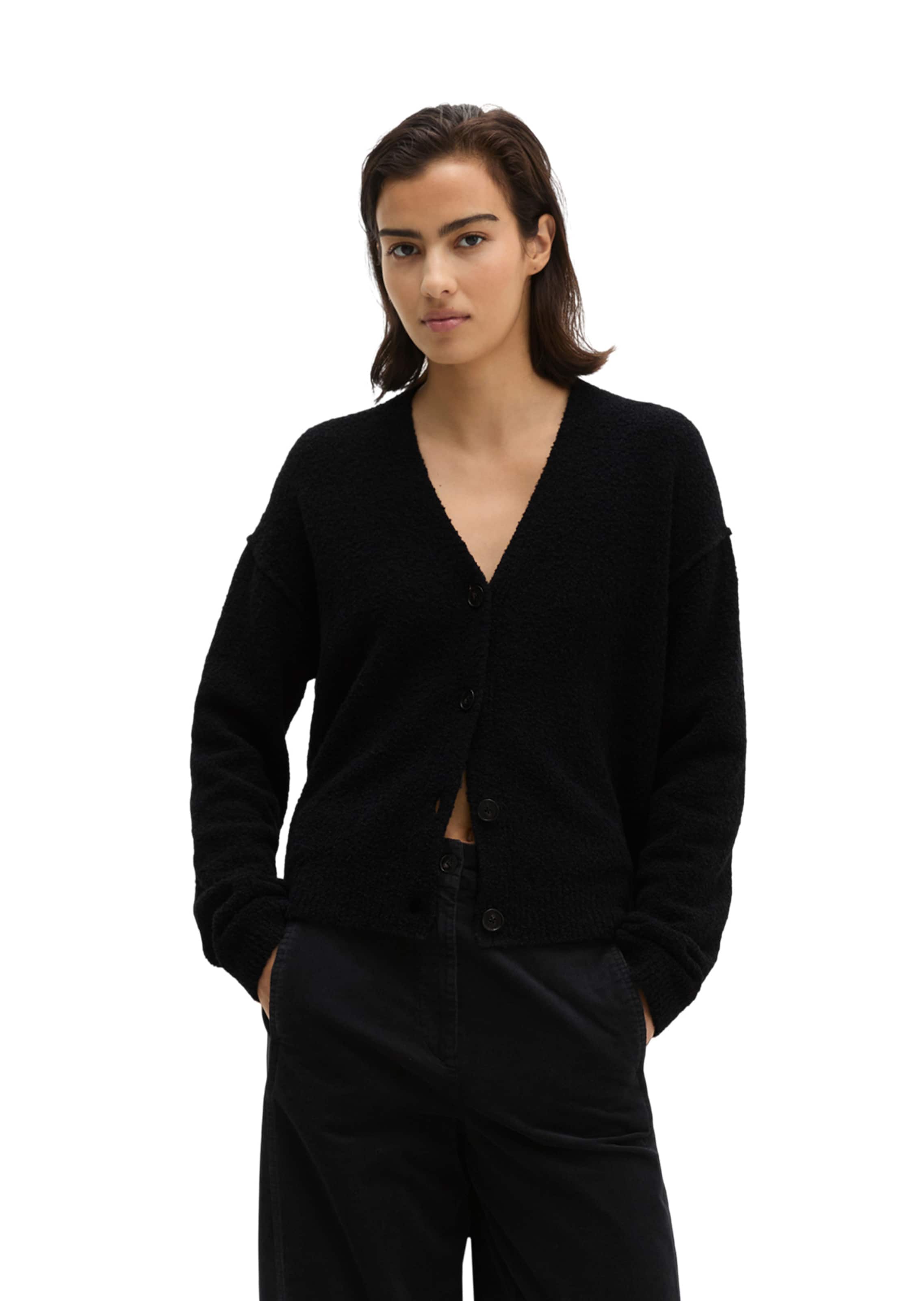 Cardigan Marc O'Polo en noir : devant