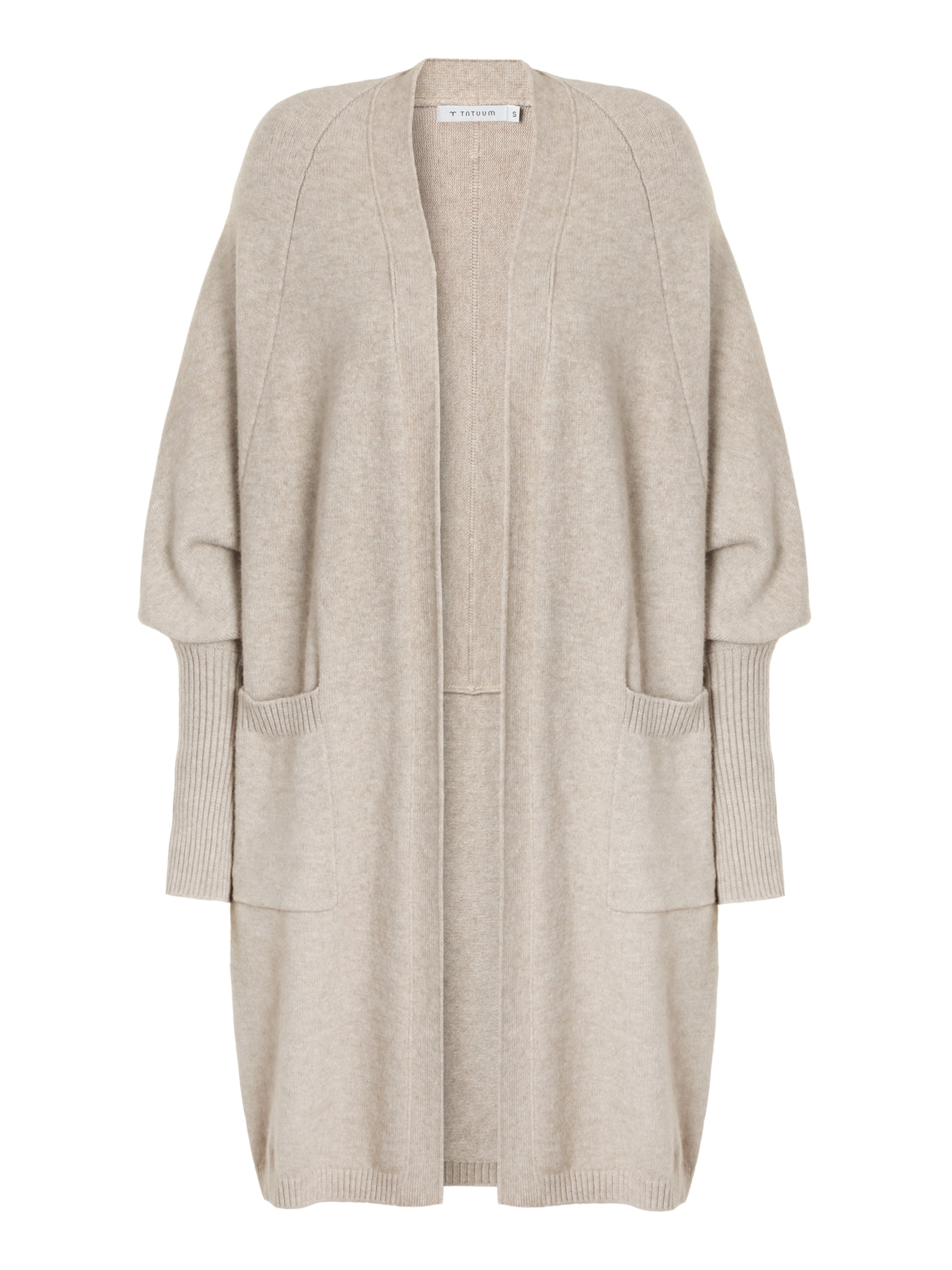 Geacă tricotată 'JAZIRO' de la TATUUM pe bej: față