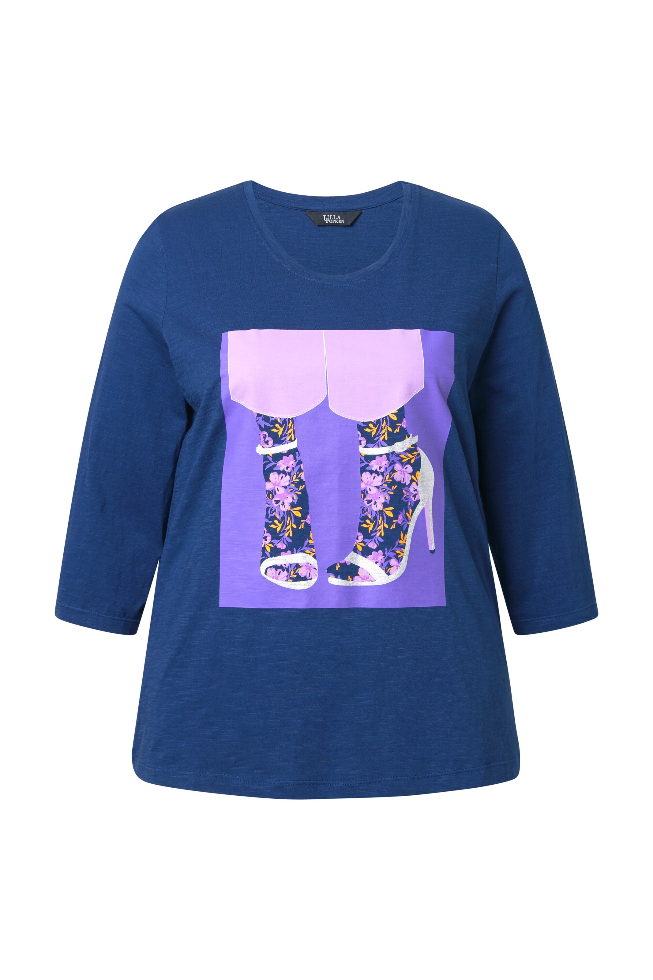 Ulla Popken Shirt in Blauw: voorkant