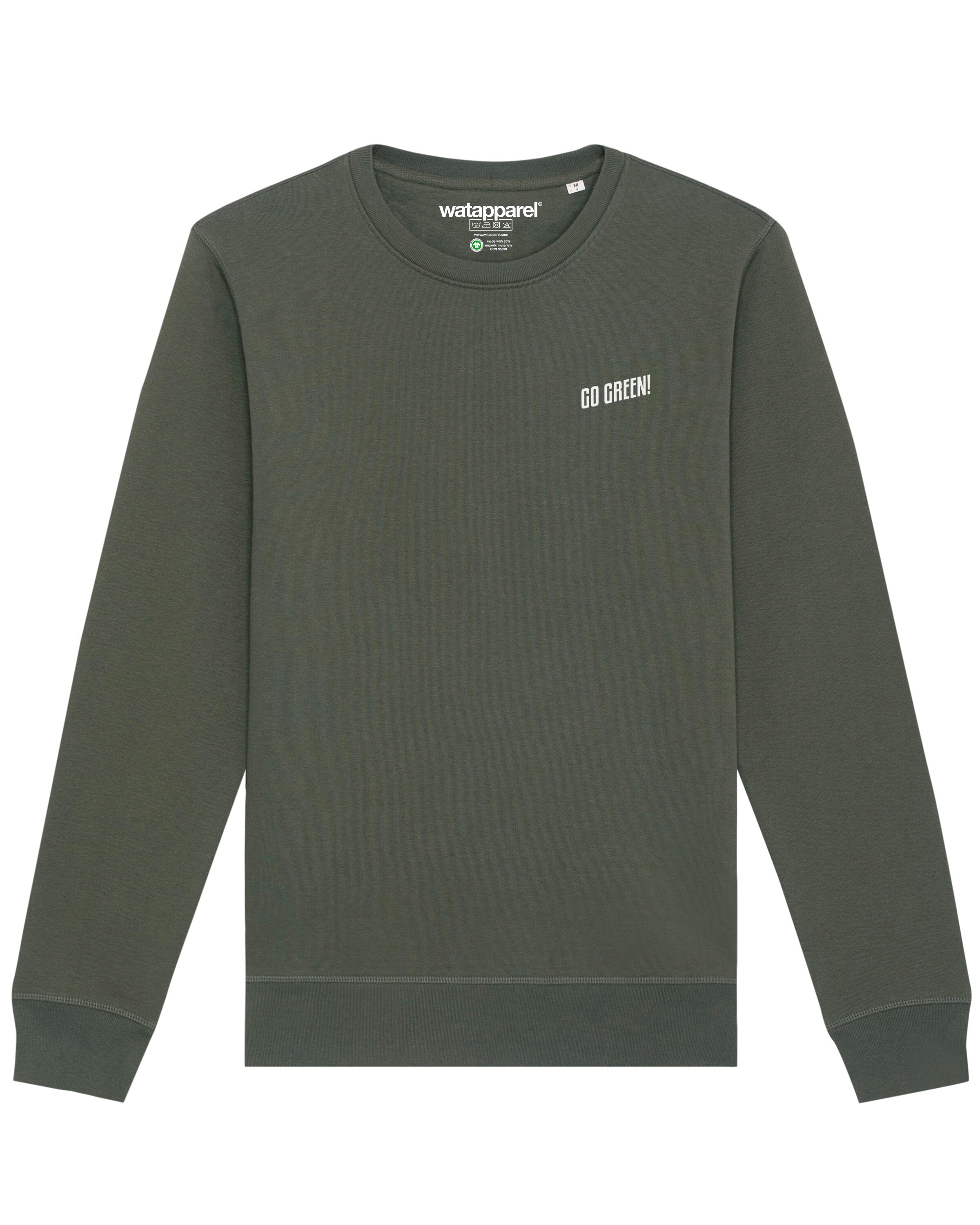 Felpa di Watapparel in verde: frontale