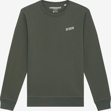 Felpa di Watapparel in verde: frontale