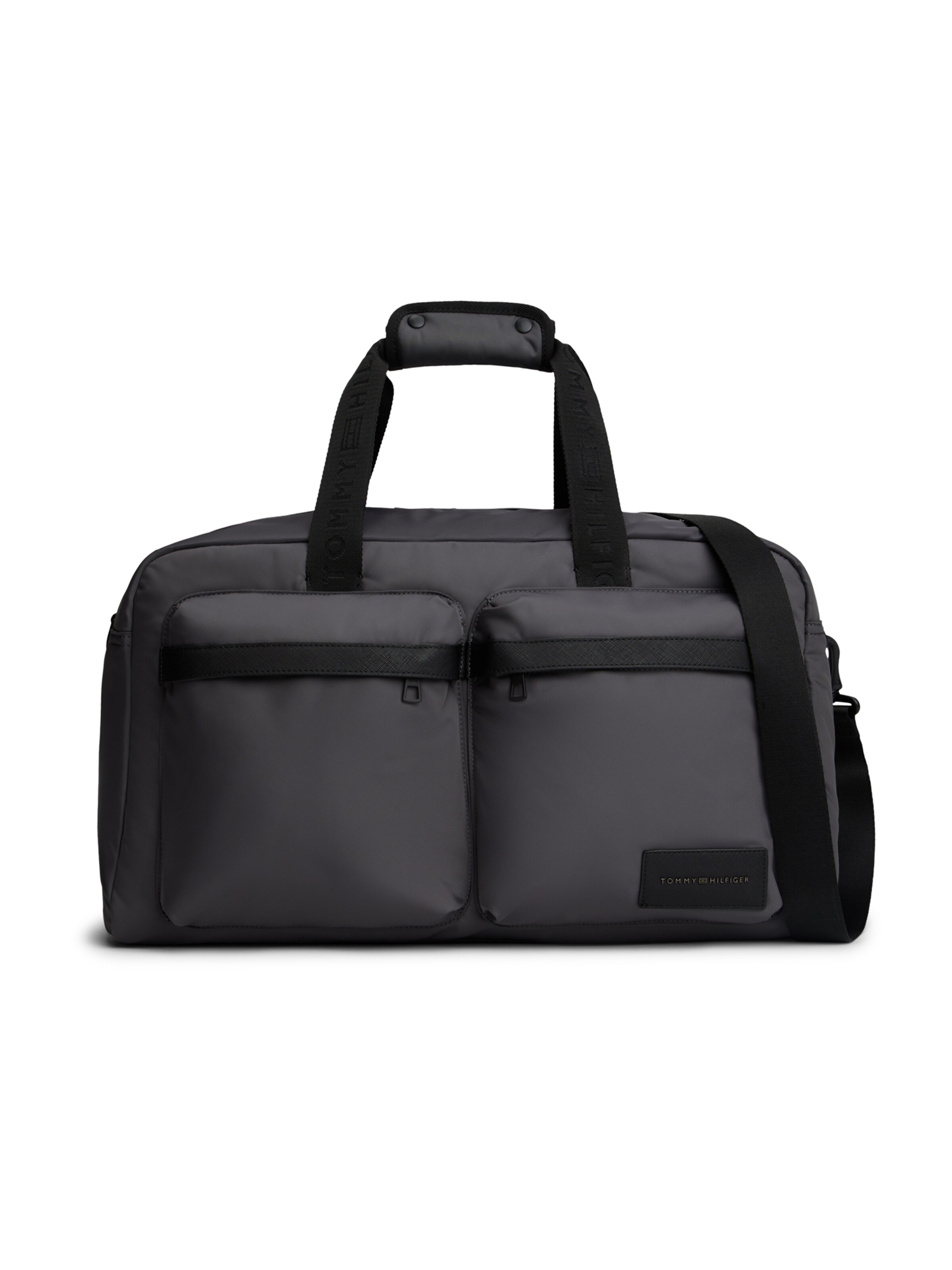 TOMMY HILFIGER Cestovná taška - Sivá: predná strana
