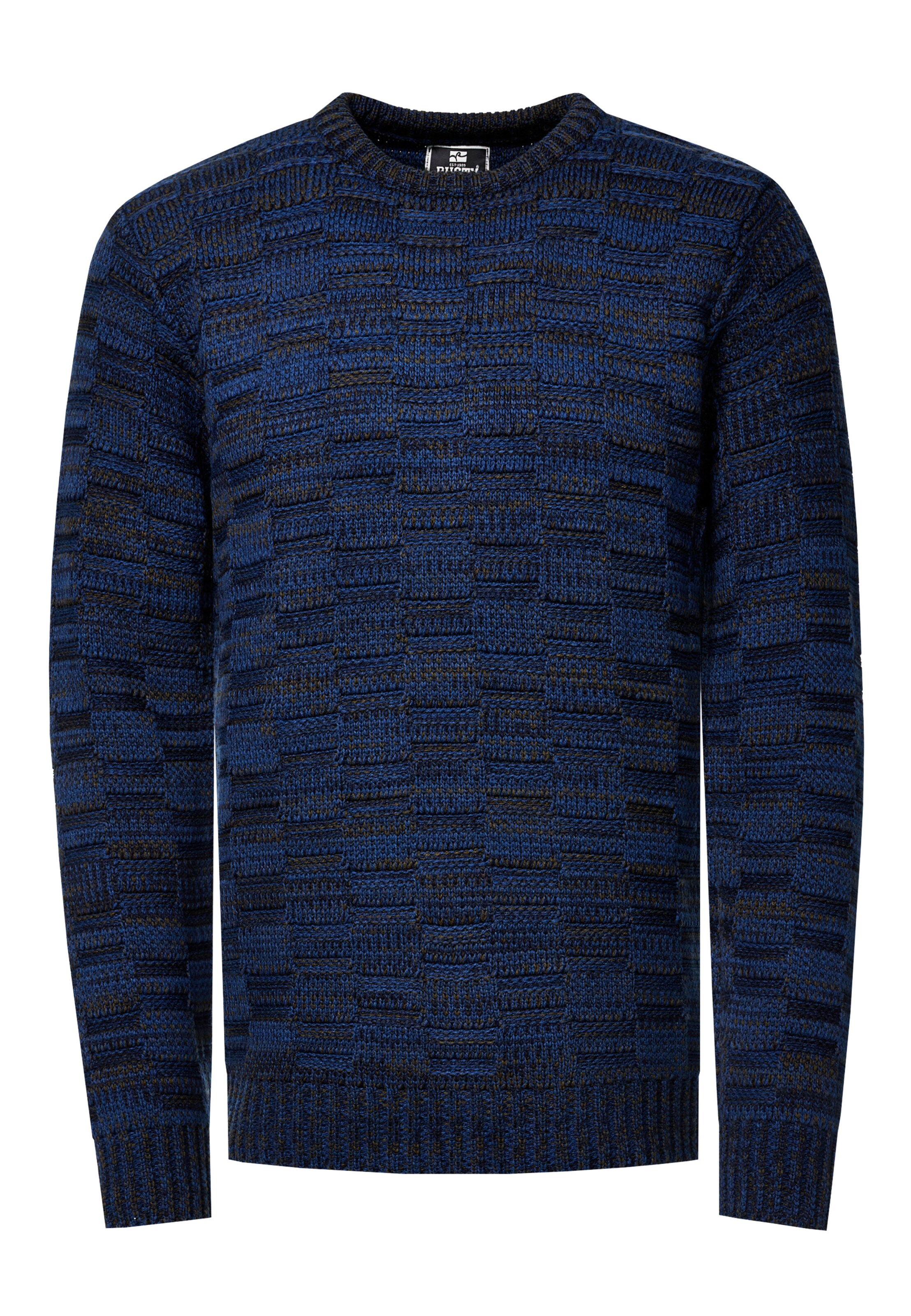 Rusty Neal Pullover in Blau: Vorderseite