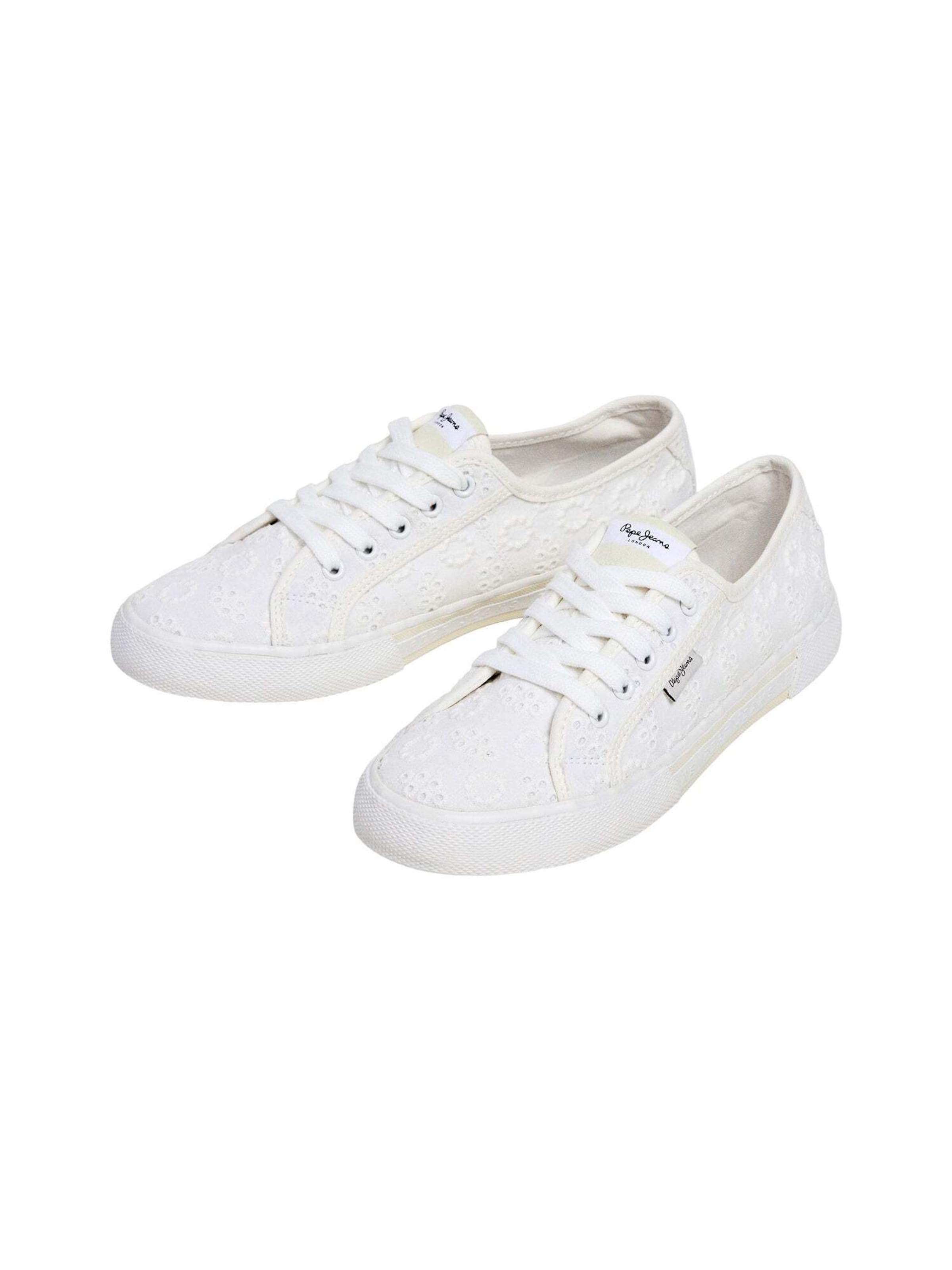 Baskets basses 'Brady Cute' Pepe Jeans en blanc