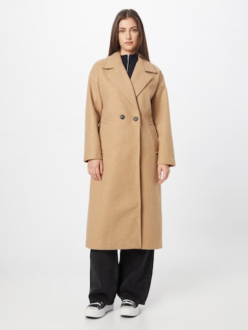 VERO MODA Between-Seasons Coat 'SPENCER' in Brown: front