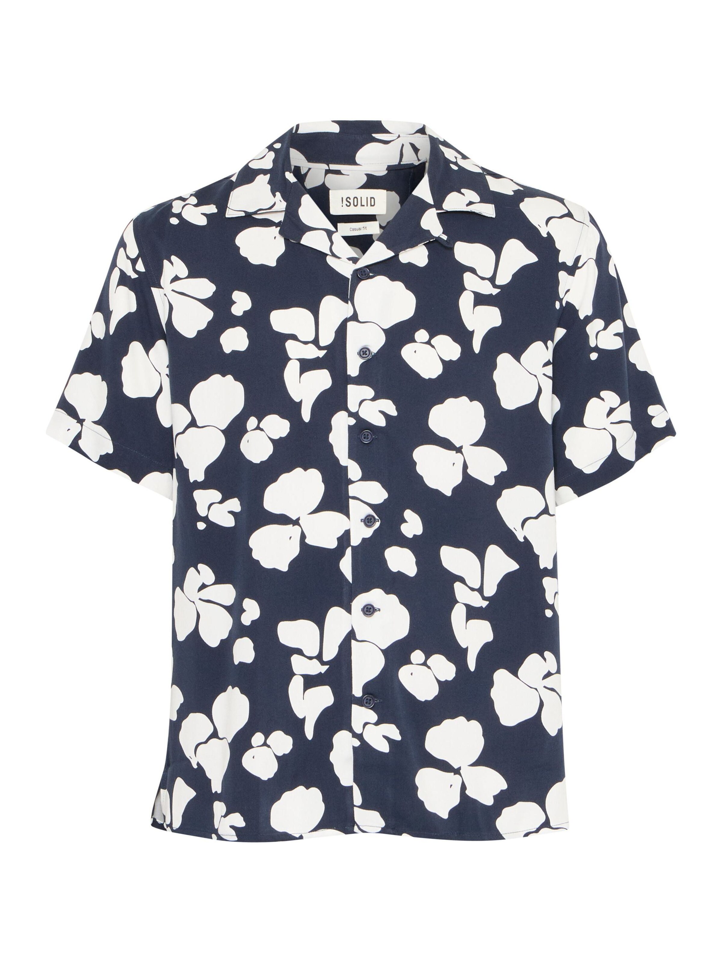 !Solid Kurzarmhemd ' SDPACHA ' in Blau: Vorderseite