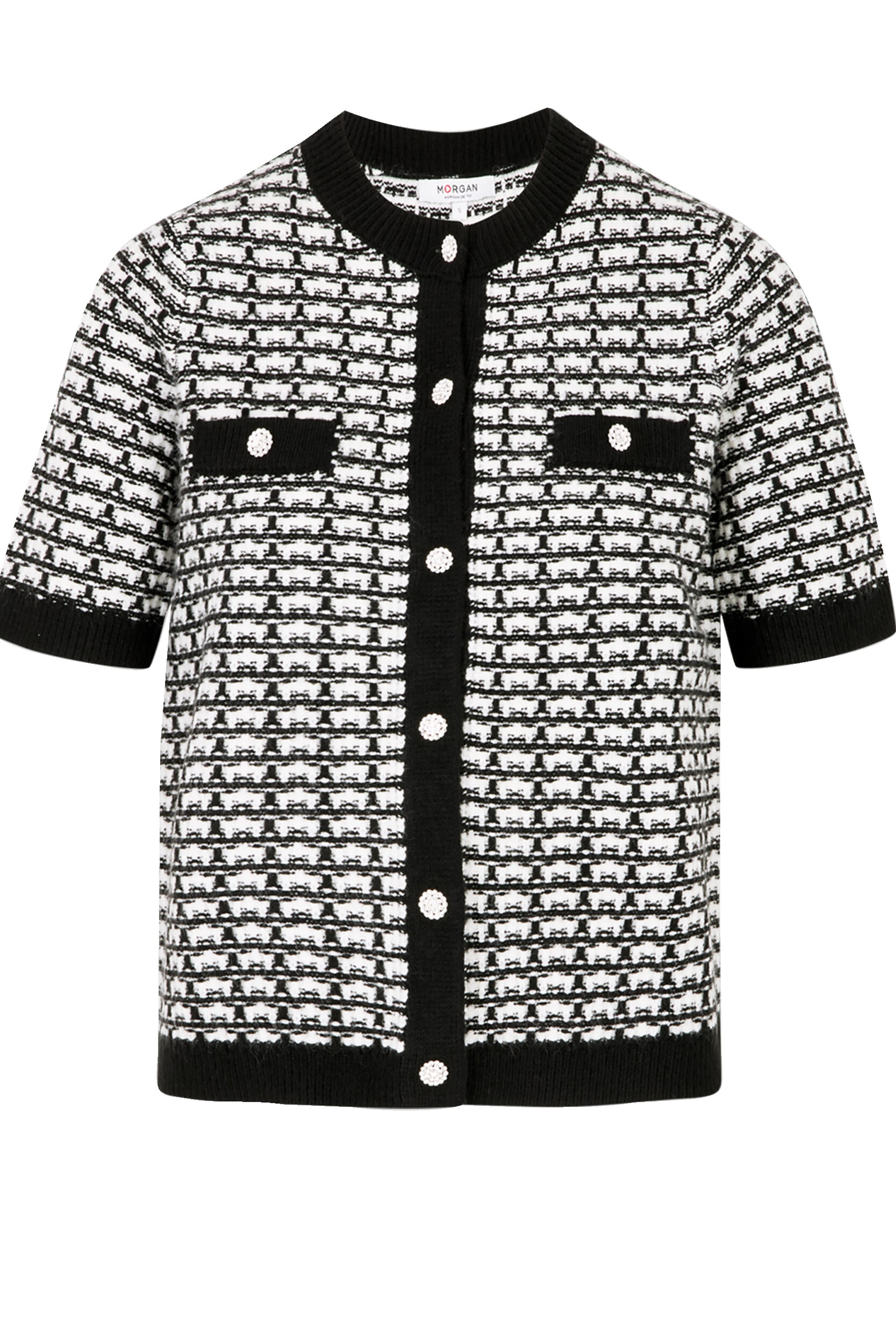 Cardigan 'MORESA' Morgan en noir : devant