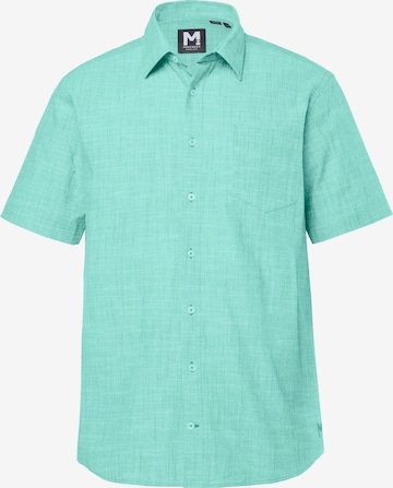 Men Plus Hemd in Grün: Vorderseite