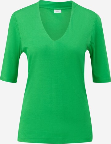 T-shirt s.Oliver BLACK LABEL en vert : devant