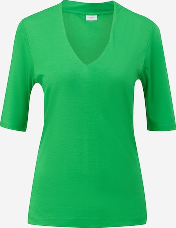 T-shirt s.Oliver BLACK LABEL en vert : devant