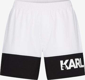 Karl Lagerfeld Badeshorts i hvit: forside