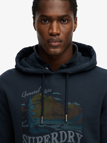 Bluză de molton 'OUTDOORS MOUNTAIN' de la Superdry & Co pe albastru