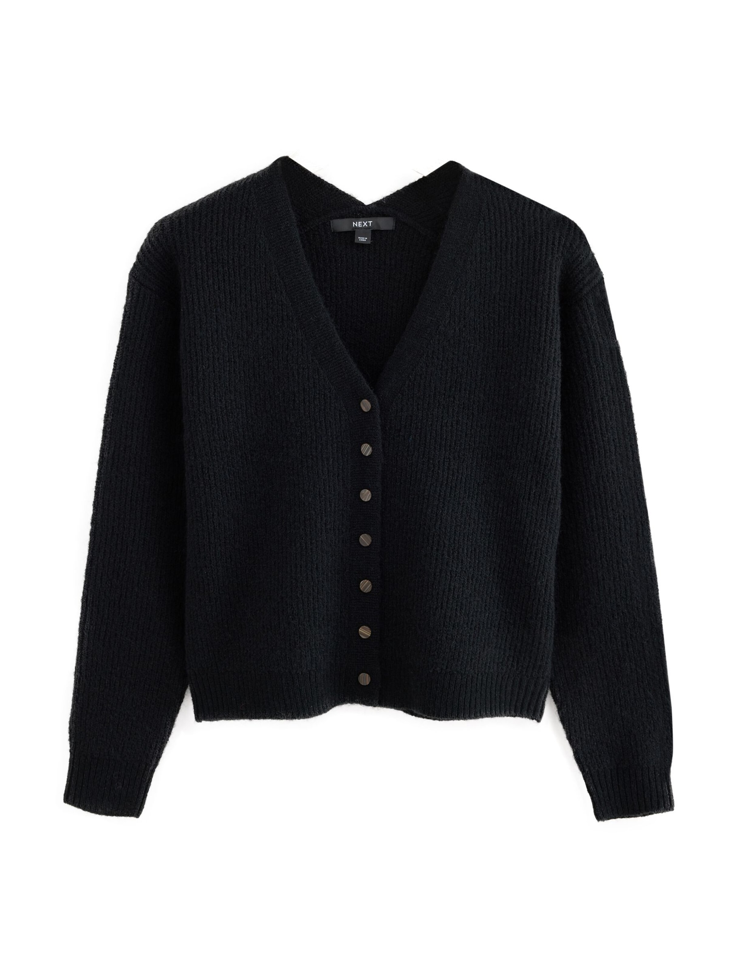 Next Knit cardigan in 4XL-5XL in Black, Item view