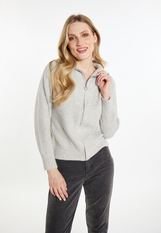 DreiMaster Vintage Knit cardigan in Grey: front