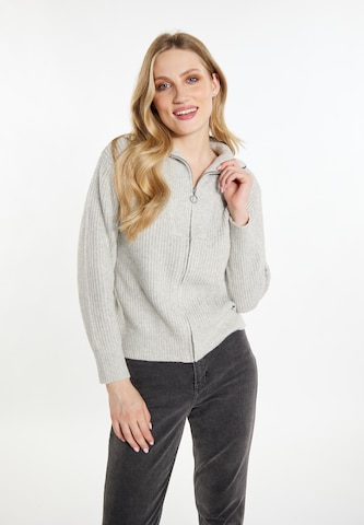 DreiMaster Vintage Knit cardigan in Grey: front