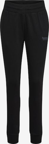 Hummel Tapered Pants in Black: front