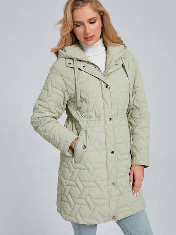 Funk since 1776 Between-Seasons Coat in Green: front