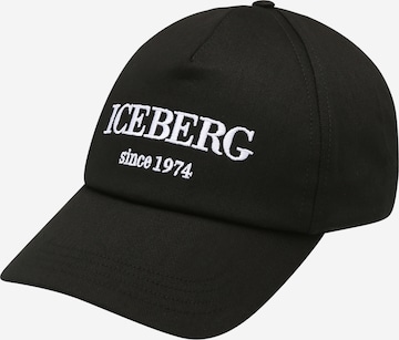 ICEBERG Cap in Black: front