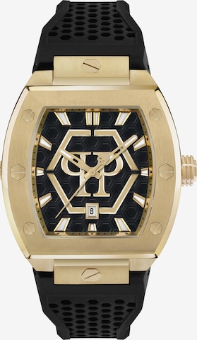 Philipp Plein - Reloj analógico 'Hexagon' en negro: frente