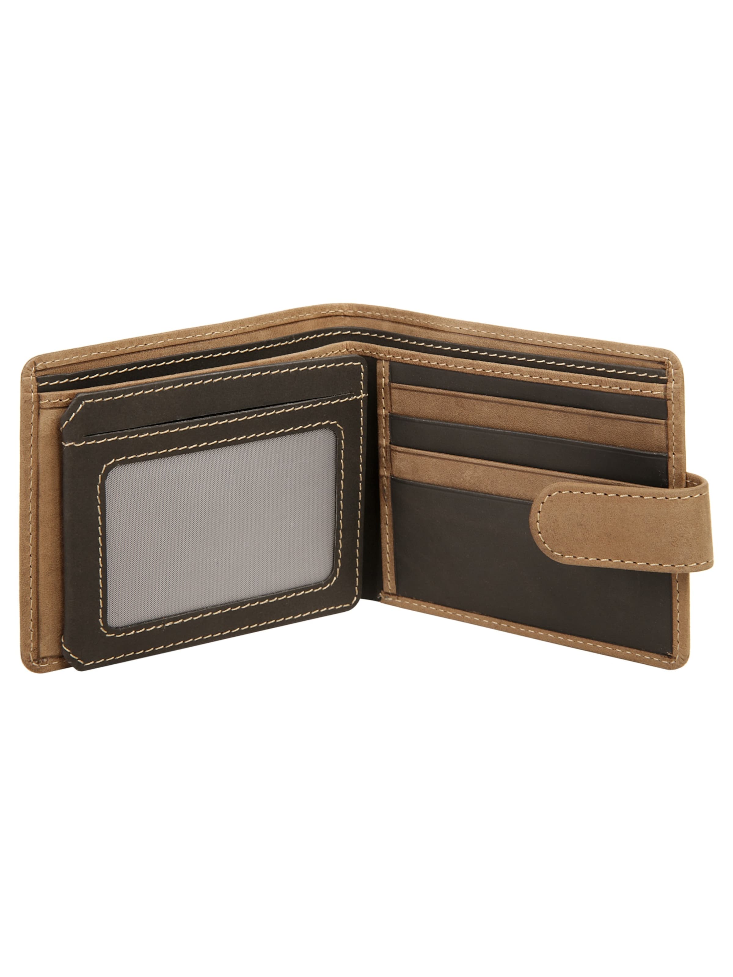 BODENSCHATZ Portemonnaie 'BICOLOUR'‌‌‌ in Braun