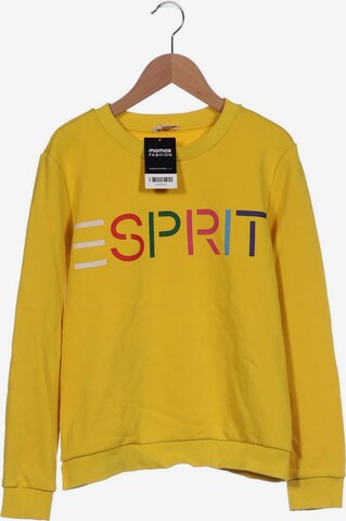 ESPRIT Sweatshirt & Zip-Up Hoodie in S in Yellow: front