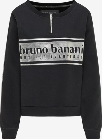 BRUNO BANANI Sweatshirt 'Hayes' in Schwarz: predná strana