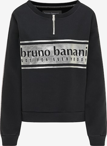 BRUNO BANANI Sweatshirt 'Hayes' in Zwart: voorkant