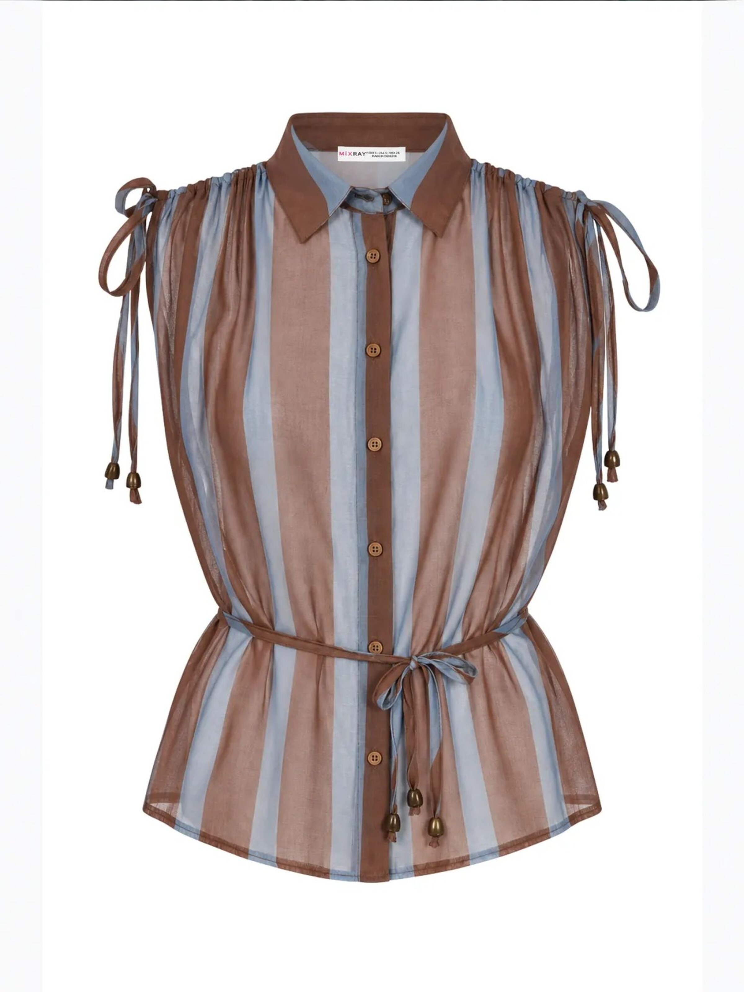 MixRay - Blusa em castanho: frente