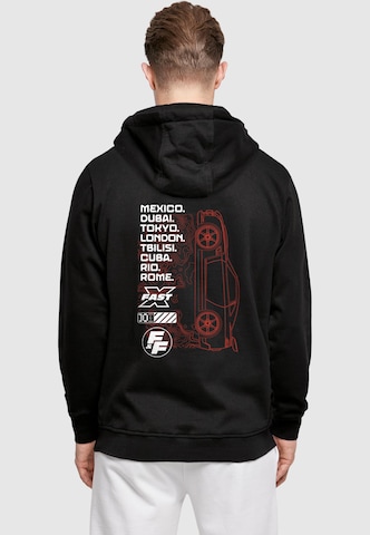 Merchcode Sweatshirt 'Fast X - Cities' in Black: front