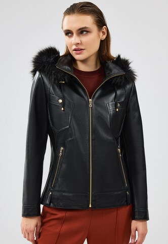 Veste mi-saison Derimod en noir : devant