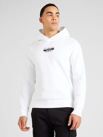 balts Calvin Klein Sportisks džemperis: no priekšpuses