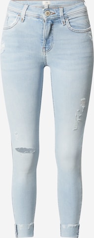 River Island Skinny Jeans in Blauw: voorkant