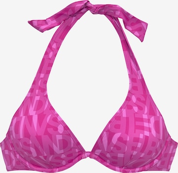 Triangolo Top per bikini di Elbsand in rosa: frontale