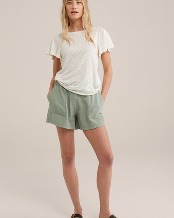 WE Fashion Loosefit Shorts in Grün