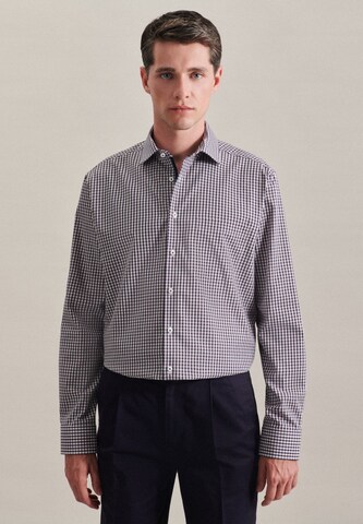 SEIDENSTICKER Regular fit Business Shirt in Blue: front