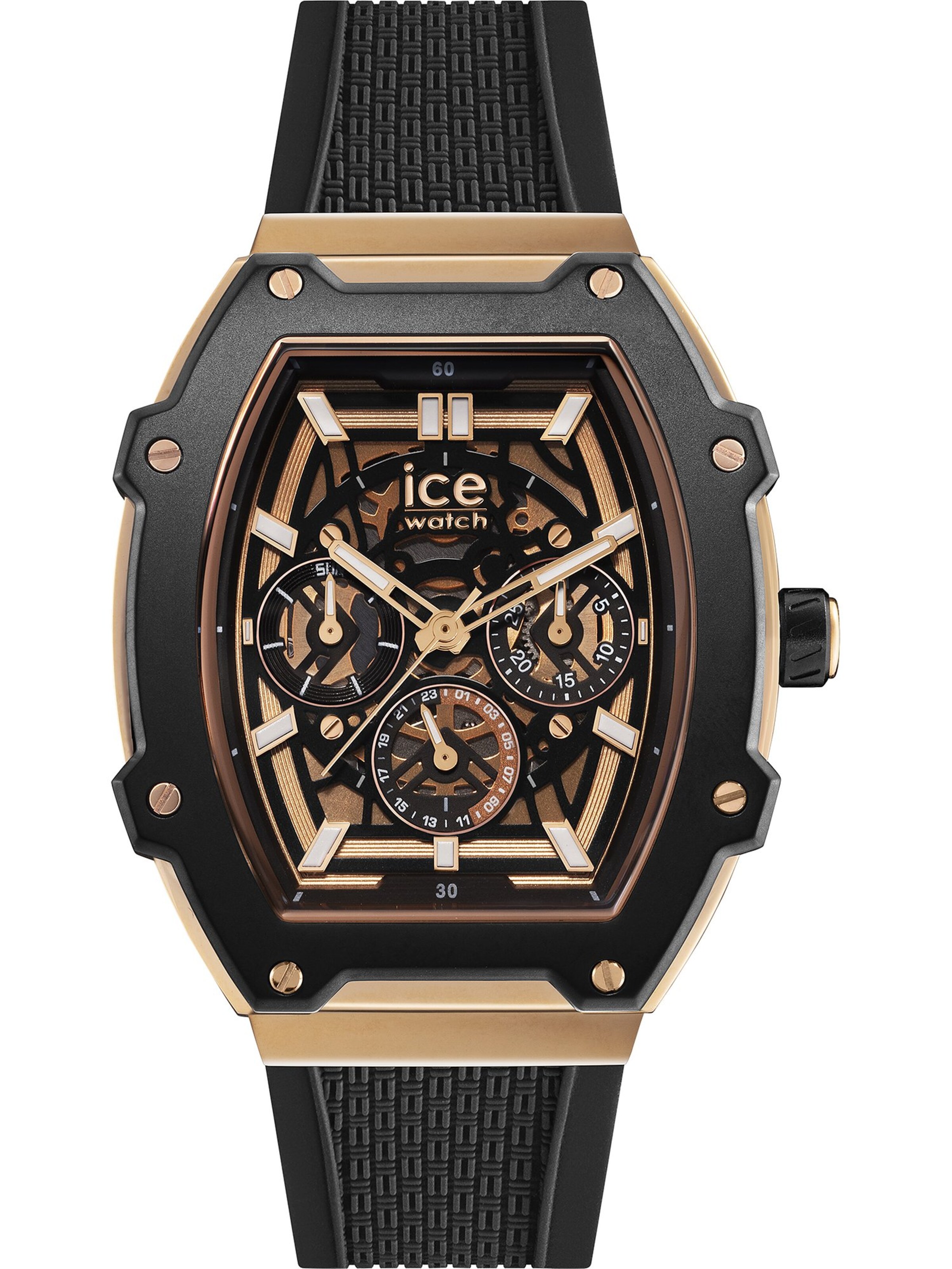 ICE WATCH Analoguhr in Schwarz: Vorderseite