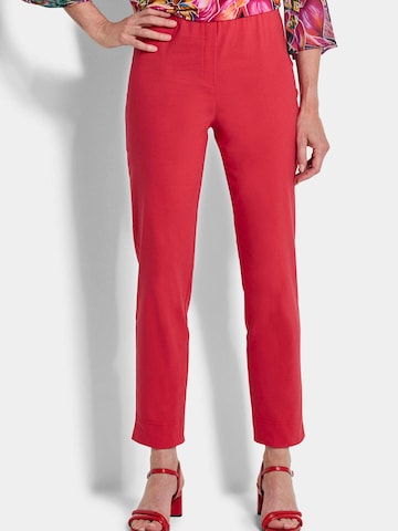 Coupe slim Pantalon Goldner en rouge : devant