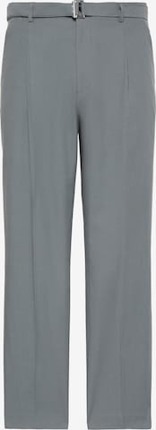 Regular Pantalon à plis Calvin Klein en gris : devant