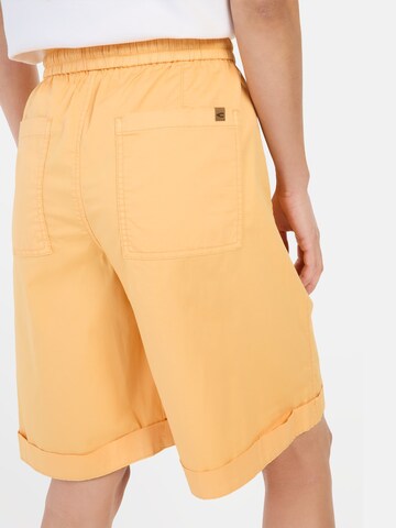 CAMEL ACTIVE Regular Bermuda Shorts mit elastischem Tunnelzug in Orange