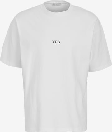 Young Poets - Camiseta 'Layout Yoricko' en blanco: frente
