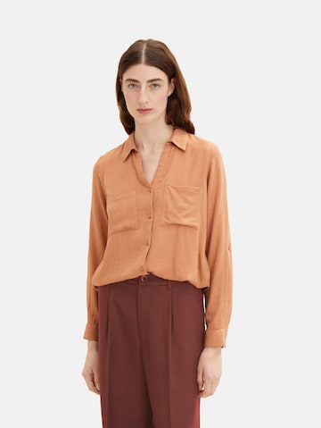 TOM TAILOR Bluse in Orange