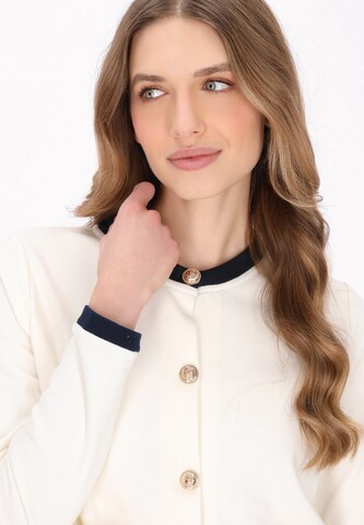 Cardigan DreiMaster Maritim en blanc