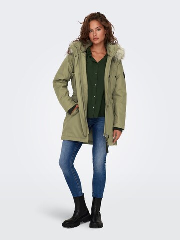 ONLY - Parka de inverno 'Iris' em verde