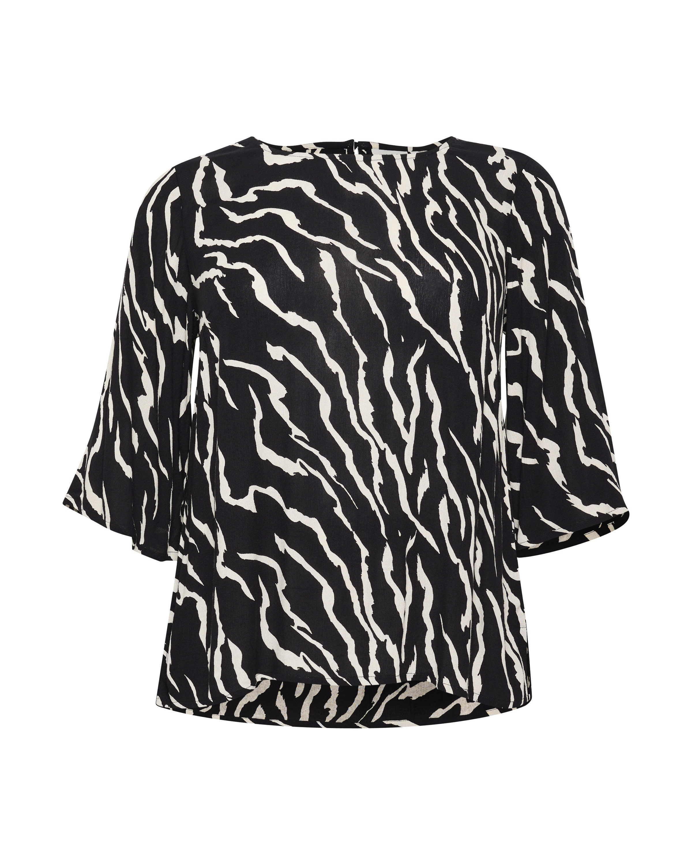 KAFFE CURVE Blouse 'Ami' in Black: front