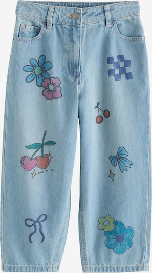 Next Farkut värissä turkoosi / sininen denim / vaaleansininen / punainen, Tuotenäkymä